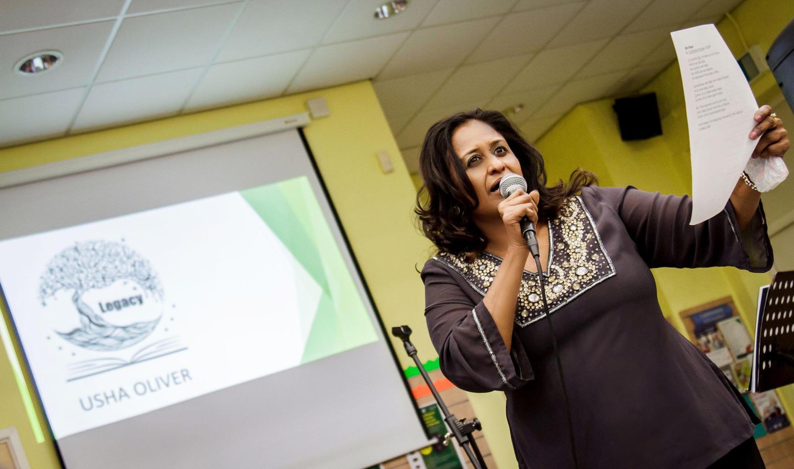 Usha Oliver leading a Legacy masterclass session